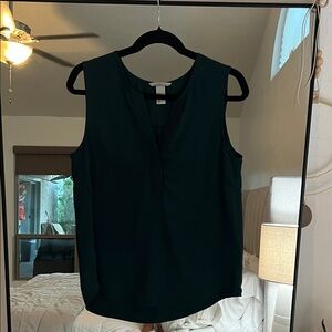 H&M Elegant Sleeveless Green Top